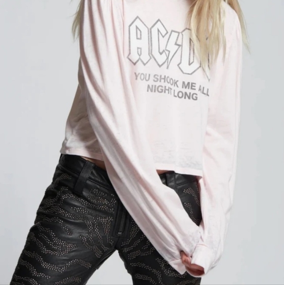 Recycled Karma AC/DC Shook Me All Night Long long sleeve tee - Picture 3 of 9